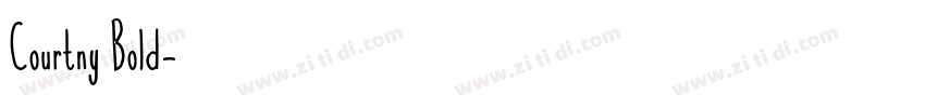 Courtny Bold字体转换